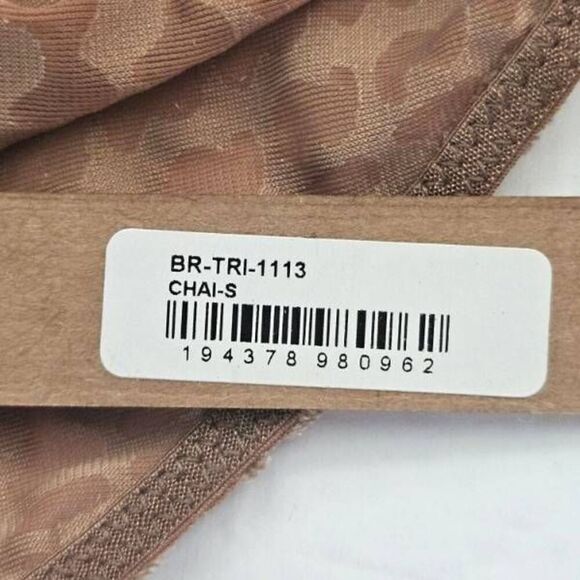 SKIMS TRIANGLE FLOCKED LOGO BRALETTE NWT - Picture 8 of 9